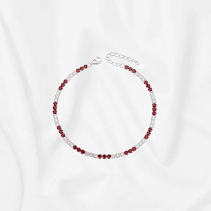 Pulsera Tenis rubí