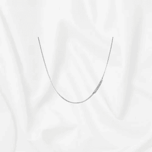 Cadena trenzada estilo espiga