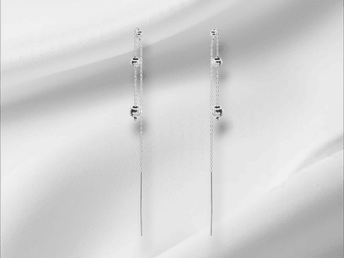 Aros Modelo Cadena con Esferas. 1