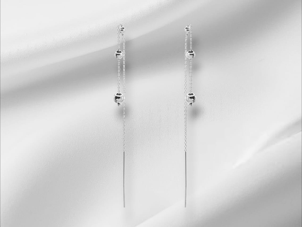 Aros Modelo Cadena con Esferas. 1