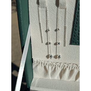 Aros Modelo Cadena con Esferas.