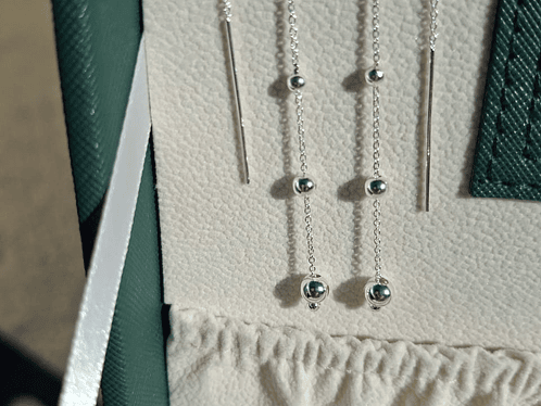 Aros Modelo Cadena con Esferas. 2