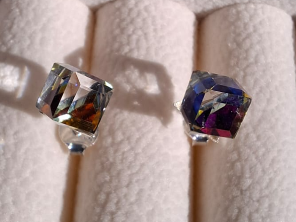 Aros Diseño Cubos de Cristal. 2