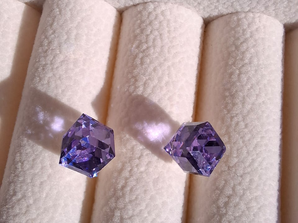 Aros Diseño Cubos de Cristal. 4