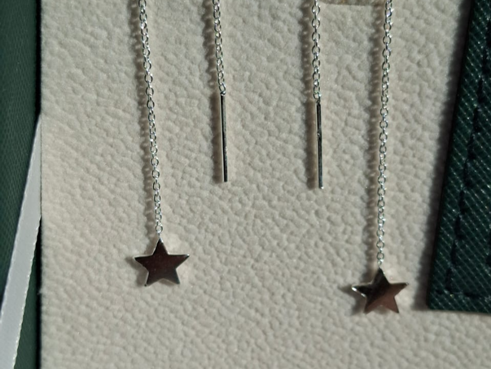 Aros Cadena con Placa de Estrellas. 2