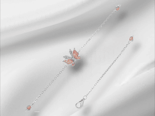 Pulsera Diseño Mariposa de Opalo Australiano. 1