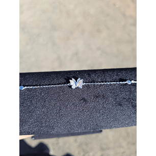 Pulsera Diseño Mariposa de Opalo Australiano.