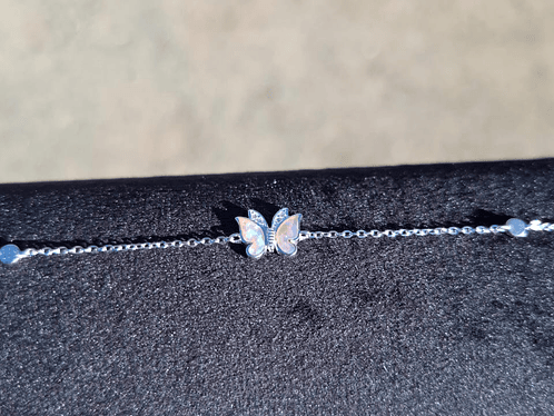 Pulsera Diseño Mariposa de Opalo Australiano. 2
