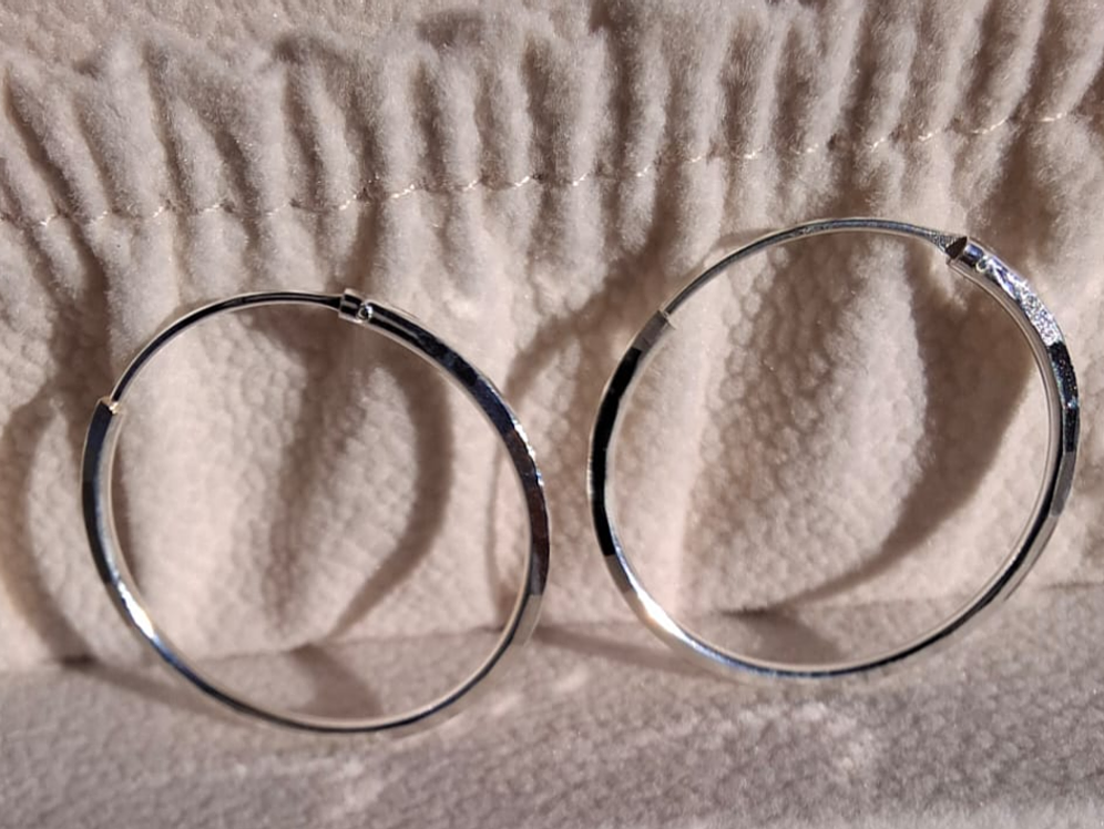 Aros Argolla Facetadas. 2