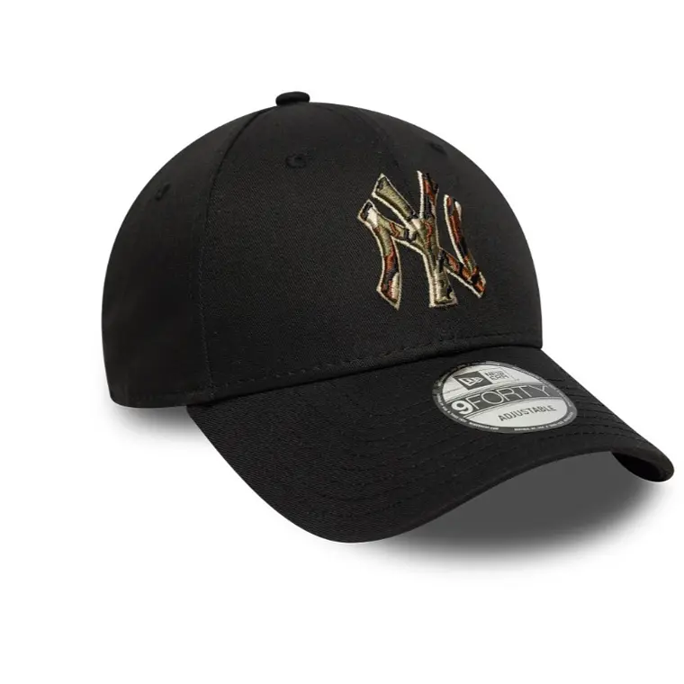 Jockey New York Yankees Leopardo Negro Ajustable  1