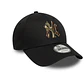 Jockey New York Yankees Leopardo Negro Ajustable  - Miniatura 1