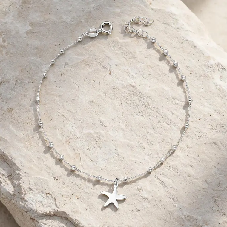 Tobillera Esferas Estrellas de Mar 1