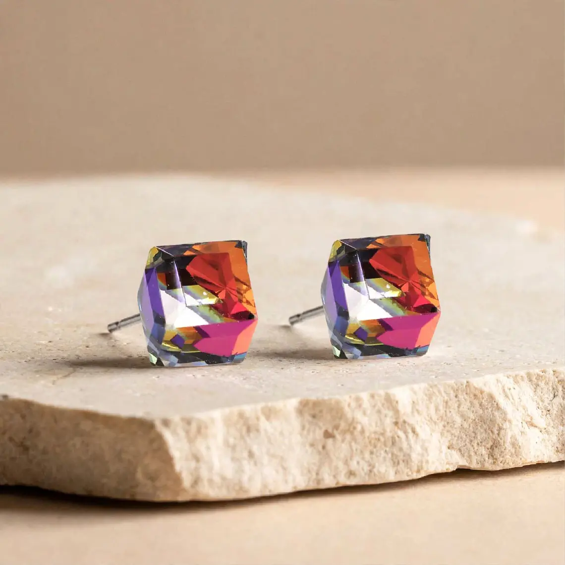 Aros Diseño Cubos de Cristal. 3