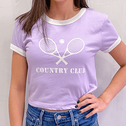 Camiseta Raquetas Lila