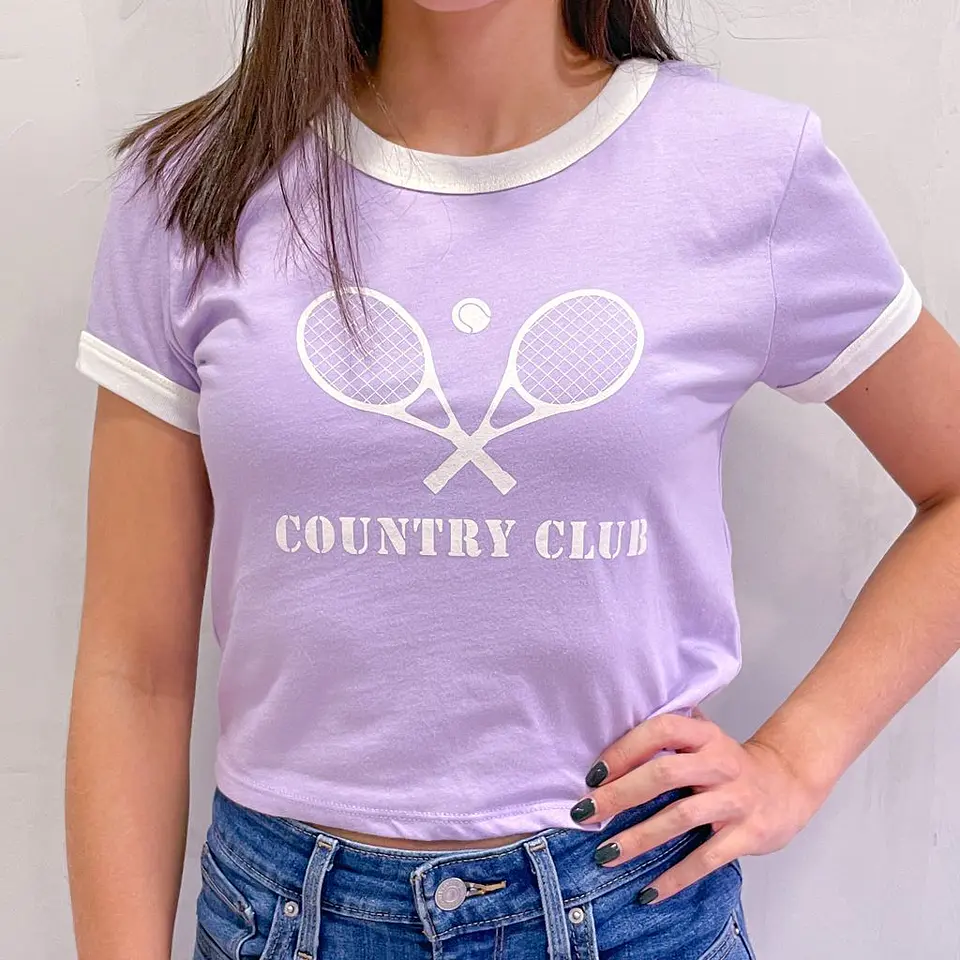 Camiseta Raquetas Lila 1