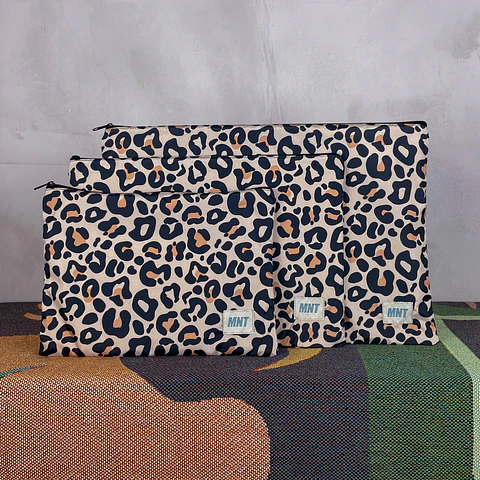 Kit Bolsas Viajeras Nude Leopard