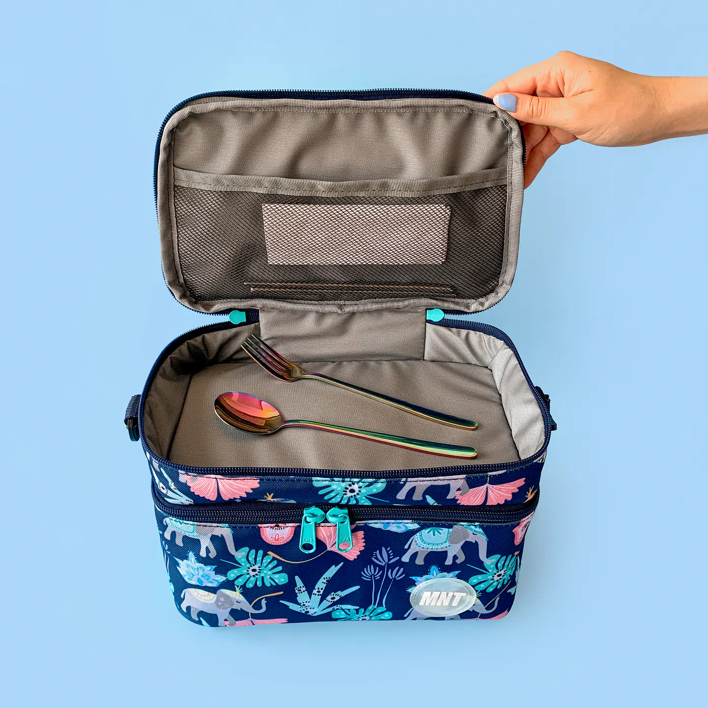 Lonchera Doble Turquoise  2