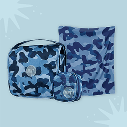 Kit Organizador de Viajes Blue Camo