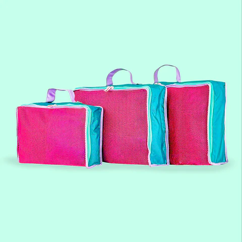 Kit Cubos Organizadores Aquamarine 