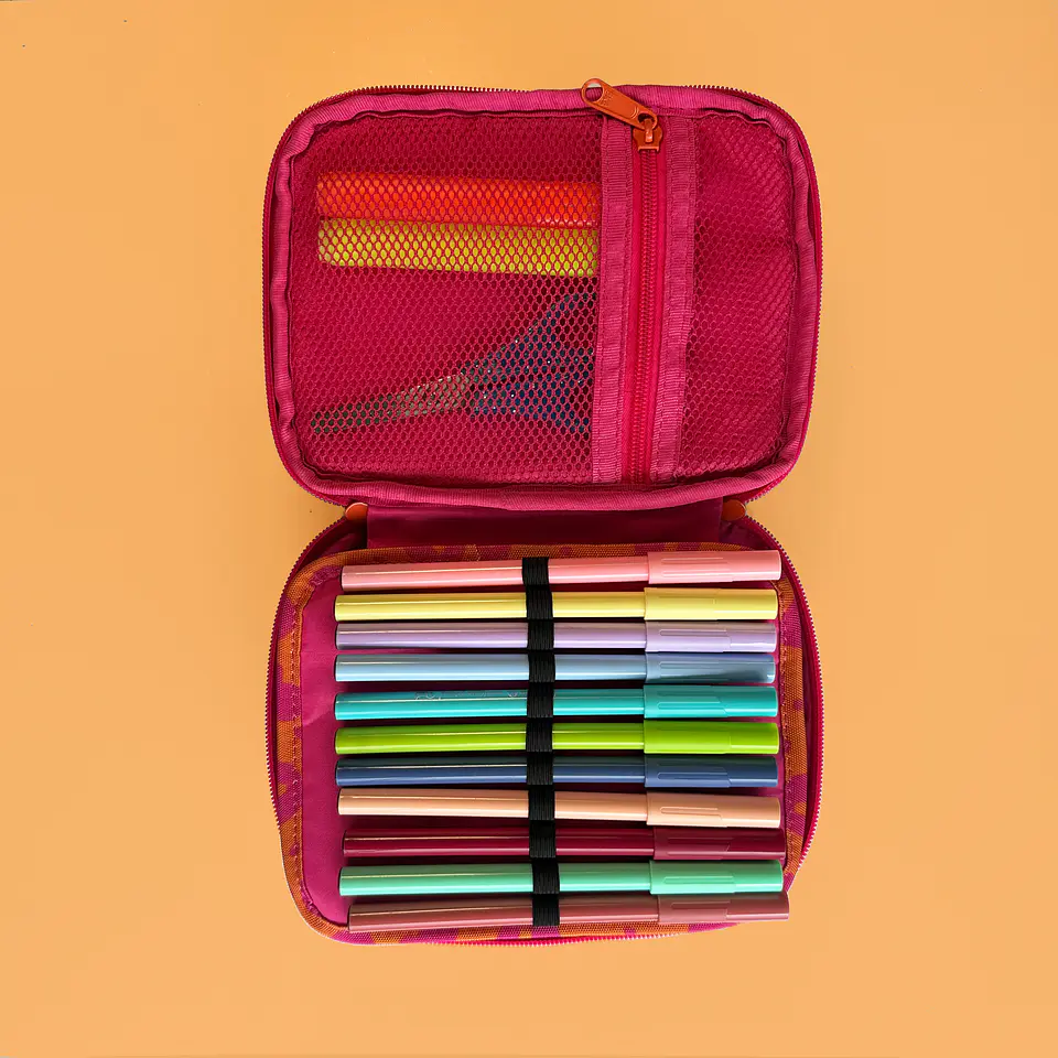 Organizador de Lapiceros Orange Leopard 3