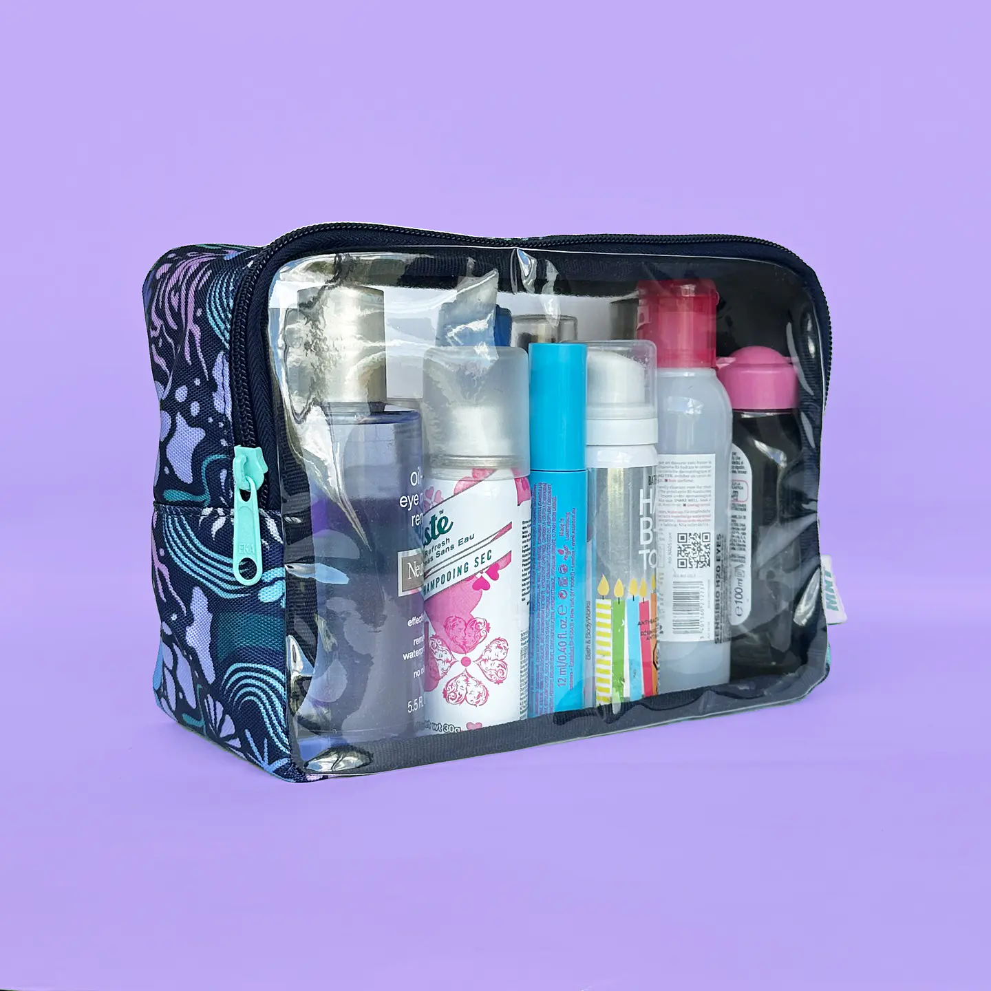 Cosmetiquera Anna Caribbean Waves Blueberry 2