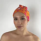 Turbante / toalla para el pelo Orange Leopard - Miniatura 2