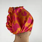 Turbante / toalla para el pelo Orange Leopard - Miniatura 3