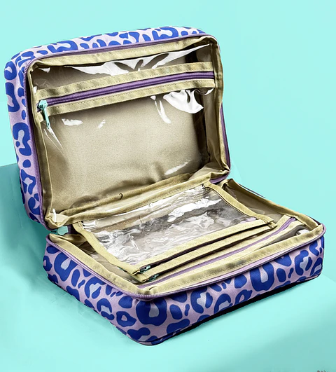 Organizador Múltiple Leopardo Lila