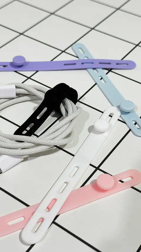 Sujetadores para Cables de Silicona Black
