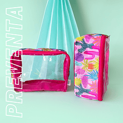 Cosmetiquera Anna Pink Cactus