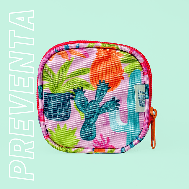 Portacables Abullonado / Mini Holder Pink Cactus