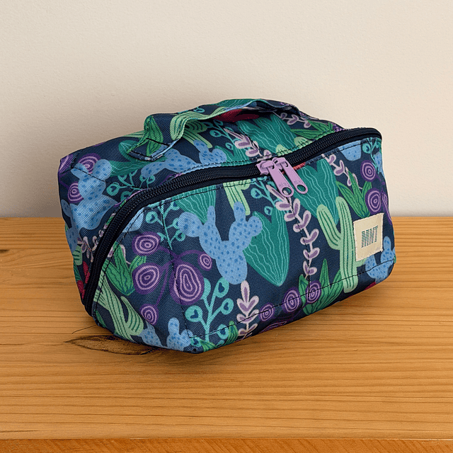 Cosmetiquera Rombo Cactus Morado / La más viral de TikTok