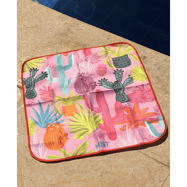 Toalla de Microfibra Pocket Pink Cactus