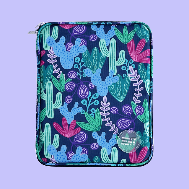 Estuche para Ipad Cactus Morado (Perfecto para Ipad o Tablet de hasta 11")