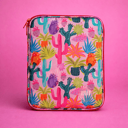Estuche para Ipad Pink Cactus (Perfecto para Ipad o Tablet de hasta 11")