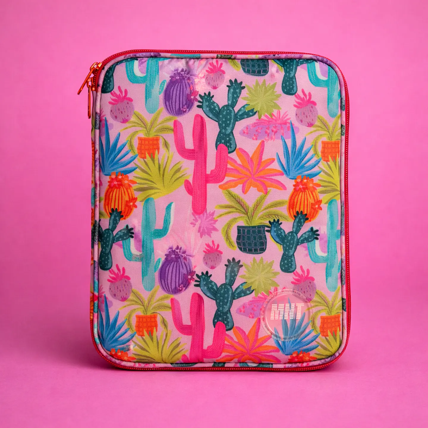 Estuche para Ipad Pink Cactus (Perfecto para Ipad o Tablet de hasta 11
