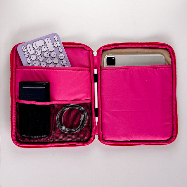 Estuche para Ipad Pink Cactus (Perfecto para Ipad o Tablet de hasta 11")