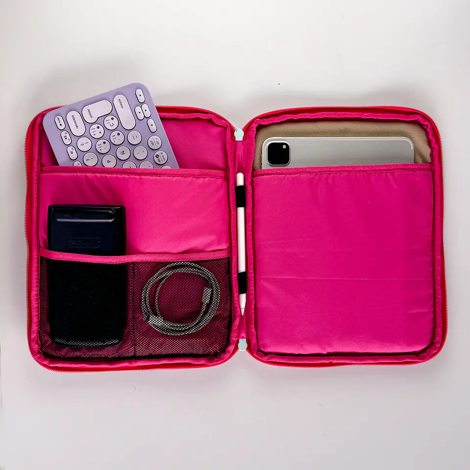 Estuche para Ipad Pink Cactus (Perfecto para Ipad o Tablet de hasta 11