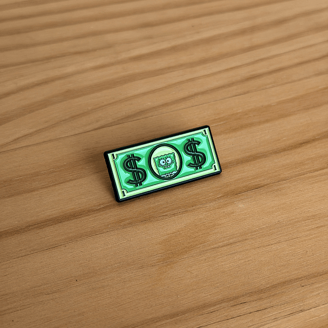 Pin metálico billete Bob