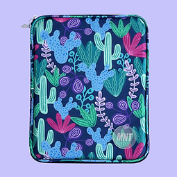 Estuche de 13" Cactus Morado (Perfecto para Ipad PRO de 12.9" o MacBook Air de 13")