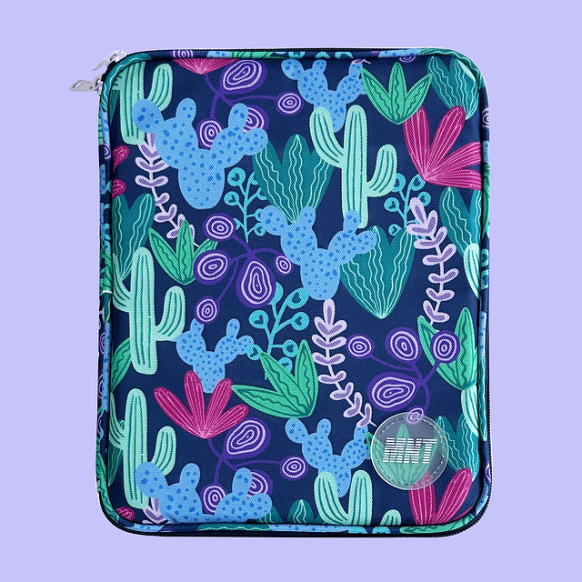 Estuche de 13" Cactus Morado (Perfecto para Ipad PRO de 12.9" o MacBook Air de 13")
