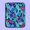 Estuche de 13" Cactus Morado (Perfecto para Ipad PRO de 12.9" o MacBook Air de 13")