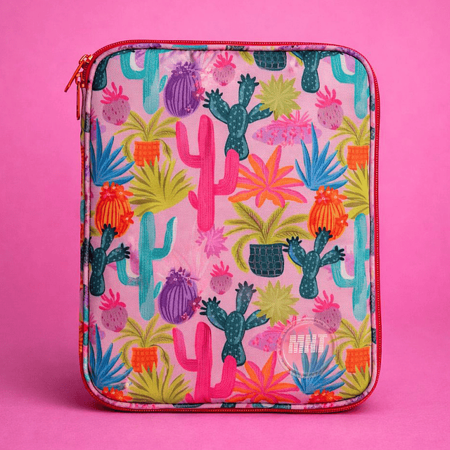 Estuche de 13" Pink Cactus (Perfecto para Ipad PRO de 12.9" o MacBook Air de 13")