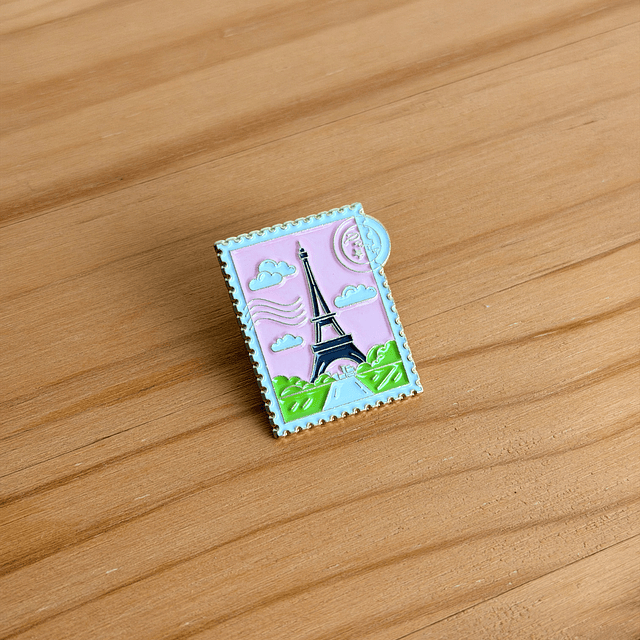 Pin Metálico París Postal