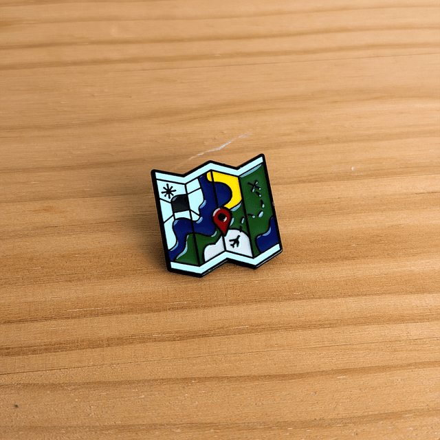 Pin Metálico Mapa Aventurero