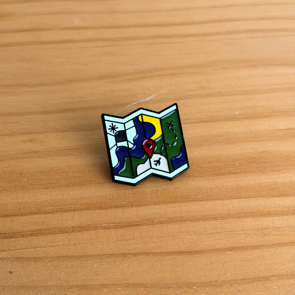 Pin Metálico Mapa Aventurero 1