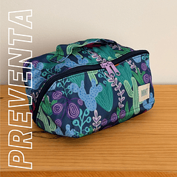 Cosmetiquera Rombo Cactus Morado / La más viral de TikTok