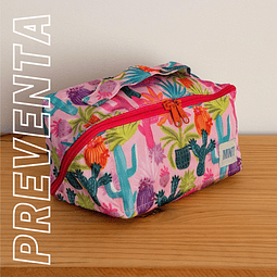 Cosmetiquera Rombo Pink Cactus / La más viral de TikTok