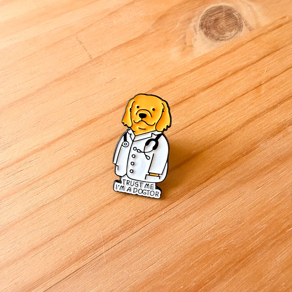 Pin metálico Dogtor Perro doctor 1