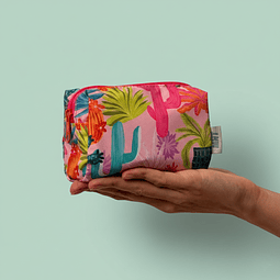 Cosmetiquera Mini Light Pink Cactus